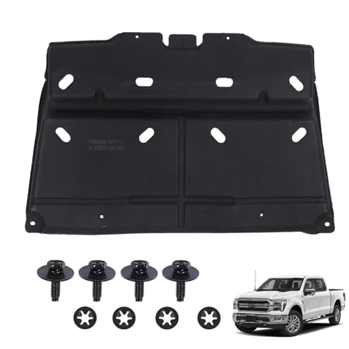 Image of Engine Splash Panel Shield Under Diaper with mounting Screws Compatible with Ford F150 F-150 2015 2016 2017 2018 2019 2020 2021 2022 2023 2024 OEM# ML3Z-7222-D