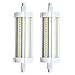 Bonlux R7s 118mm Lampadina a LED R7s 20W Bianco Caldo 3000K, 150W R7s Lampadina Alogena Lineare J118,Lampadina a R7s Lampada Proiettore(Non Dimmerabile,2 Pacco)