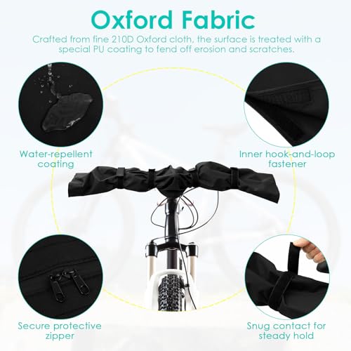 Fundas protectoras para manillar de bicicleta eléctrica impermeables y resistentes 210D 5