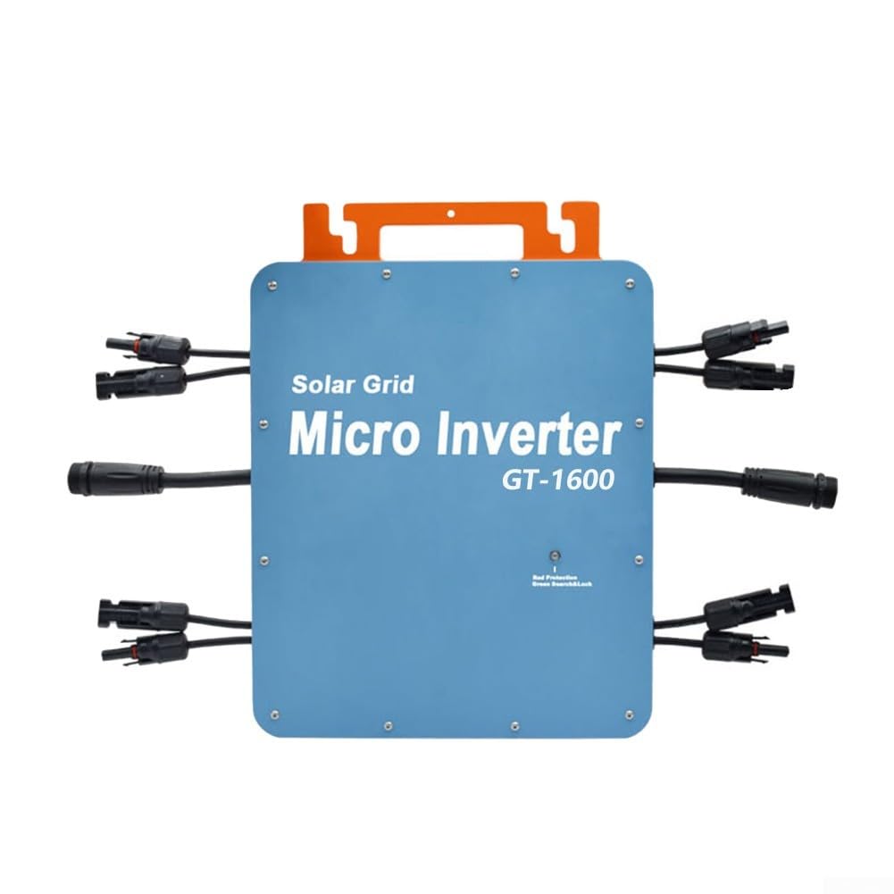 MPPT GT-800 W DC auf AC, intelligente WLAN-Steuerung, IP67, wasserdicht, Solarnetz, Mikro-Miniatur-Wechselrichter (1600 W)