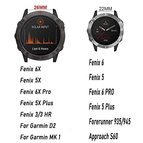Correa de silicona Garmin Epix y Forerunner 945 repuesto de liberación rápida 7
