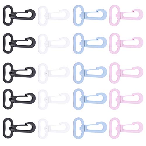 Aboofan 20 peças de ganchos giratórios para animais de estimação, fivela, coleira para cães, chaveir