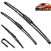 Produktbild Wischerblätter-Set für vorne und hinten, kompatibel mit Mitsubishi Outlander 2012 2013 2014 2015 2016 2017 2018, Scheibenwischer 26"+18"+12"