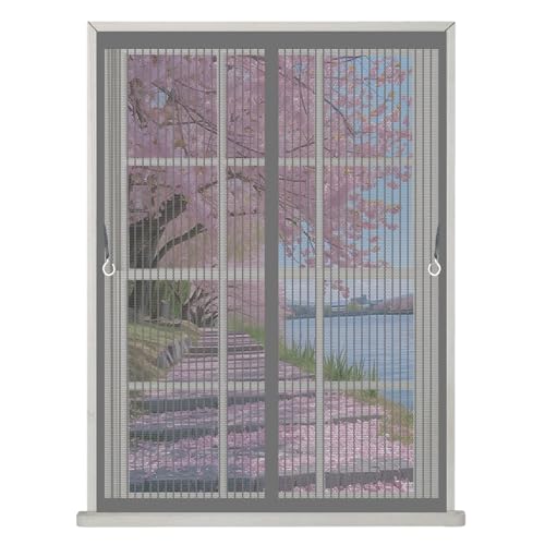 ���փJ�[�e�� ���֗p�Ԍ� 91 x 101 cm �Ԍˉ�悯�����ŕ܂�L�̒܂�����Ȃ��y�b�g�̈����~���ɋ����ϗp�����C�΍�ȒP���t���É��d�l�}�O�l�b�g�����L�Q��������x�����_�L�`��, �O���[