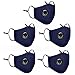 Produktbild Atemschutzmaske N95 Masken - Premium Atemmaske Staubmaske Mundschutz mit Zusätzlichem Filter Für Gartenarbeit, Reisen, Handwerker, Staub, Allergien, PM2.5, Verschmutzung, Pollen (Marine | 5 Stück)