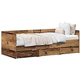 【Dimensions & structure】 Avec une structure rectangulaire, ce lit de jour a des dimensions généreuses, parfait pour l'intérieur. Ses surfaces lisses et son cadre à lattes offrent un sommeil stable. Idéal pour les petites pièces, il s'intègre facilement dans votre agencement.