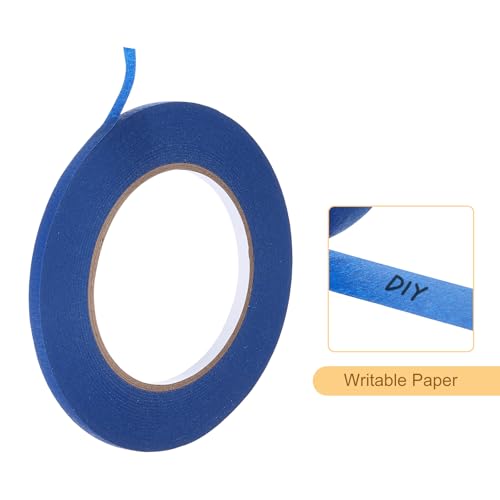 Image of Masking Tape Blue Painters Tape Paper Tape [for Crafts DIY Walls Painting Packing Automotive Home Decoration Teaching]- 0.2 Inch x 60 Yards /8 Rolls