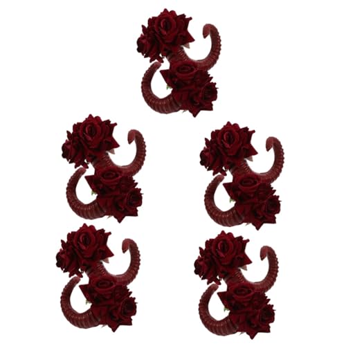 Barrettes à cheveux corne de mouton en relief clips décoratifs uniques Healeved