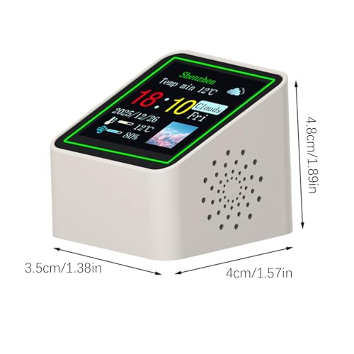 Reloj digital del tiempo con pantalla pequeña compacta y sensor de humedad de alta precisión 7