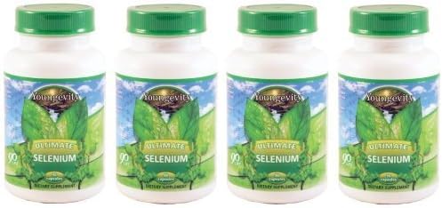 4 Bottles Youngevity Ultimate Selenium 100 mcg With Vitamins A C D and E (Ships Worldwide)