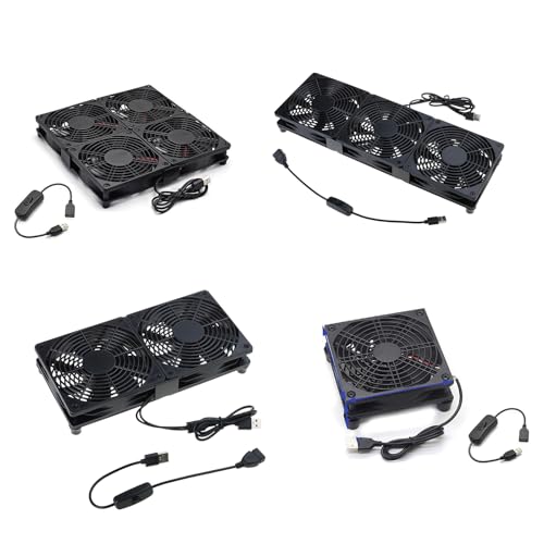 Ventilador de refrigeración USB 120mm para PC laptop y equipos de red 3