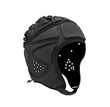 Guardian Caps Football for Youth, Adjustable Flag Football Helmet, Lightweight F7 Football Helmet, EVA Special Needs Helmet, Soft Helmet for Flag Football, Breathable Scrum Cap(Black)