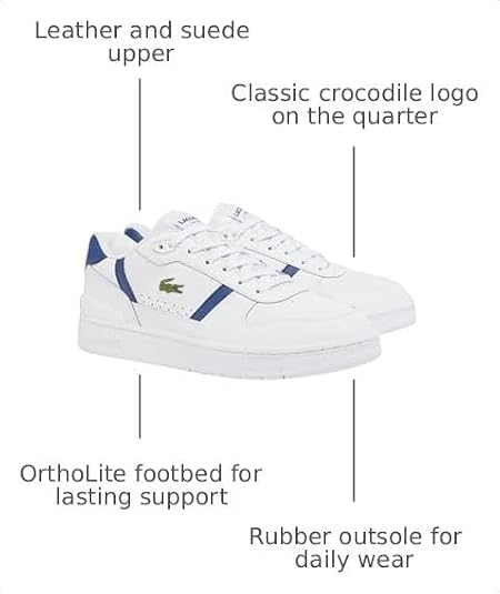 Lacoste Men's T-Clip Set Leather Sneakers