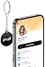 Authentic Patented Popl Keychain™ (Avoid Fake Knockoffs) - Smart NFC Networking Card - Simply Tap to Exchange Contact Info, Capture Leads, & Manage Contacts (Black QR)