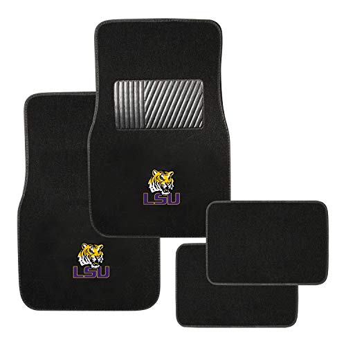 4 piece tiger car floor mats - Pilot Alumni Group FM-931 Universal Fit Four Piece Floor Mat Set (Collegiate Louisiana State Tigers)