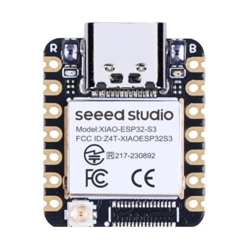 Image of Seeed Studio XIAO ESP32-S3 Development Board | WiFi & Bluetooth 5.0 Microcontroller Board with Battery Charging | ESP32-S3 Dual-Core Board for IoT Robotics Wearable Smart Device Projects
