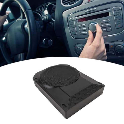 Image of Rosvola K-P10APR 10 Inch Active Subwoofer 10 Inch Powered Subwoofer 10 Car 800W Ultra Thin 2.6 Under Seat with Wired Controller for Vehicle Sound System
