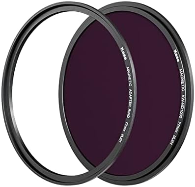 Kase 82mm Wolverine Magnetic ND1000 (10-Stop) Neutral Density Filter with 82mm Lens Adapter Ring for Camera Lens,Shockproof Tempered Optical Glass & HD Multi Coated Circular ND Filter
