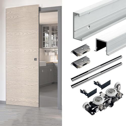 Riel de puerta silenciosa de 1.8m para transformar tu salón con estilo y fluidez 2