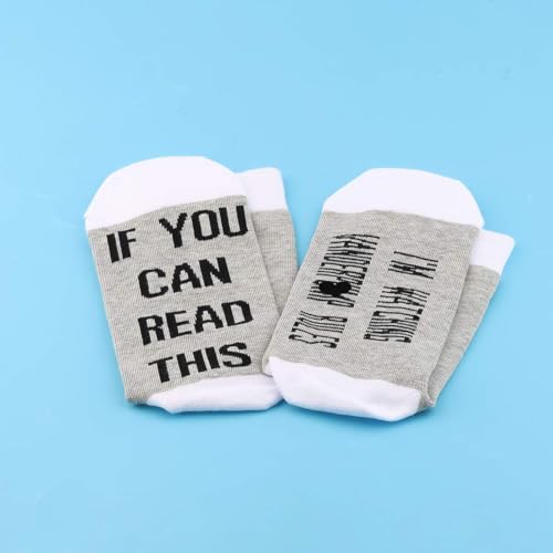 LEVLO Vanderpump Inspired Gift If You Can Read This I'm Watching Rules Cotton Socks for Fans4