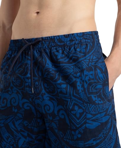Image of Speedo Men's 4 Way Flex Essential Printed Watershorts with Side Pockets | Water Repellent | Internal Drawcord | Wide Waistband Swimming Trunks