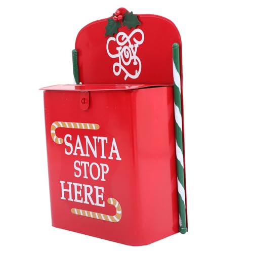 Toddmomy Roter Weihnachtsbriefkasten Aus Metall Wandbriefkasten Mit...