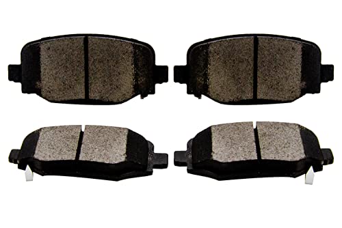 Image of Rear Premium Ceramic Disc Brake Pad D1734 Replacement For 2015-17 Chrysler 200 2014-21 Jeep Cherokee Hardware Fit Included