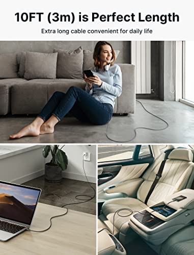 JSAUX Cavo USB C a USB C 100W 3M, Cavo Ricarica