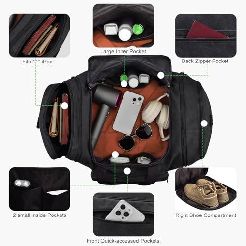 Felipe Varela Expandable Canvas Duffel