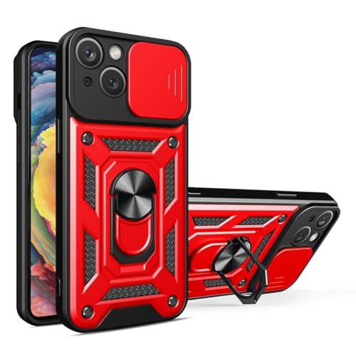 Coque Apple iPhone 15 Plus rouge haut de gamme König Design fine