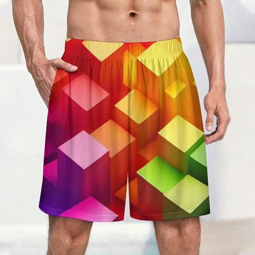 Mens Soft Pajama Shorts, Breathable Comfy Lounge Shorts Elastic Sleep Bottoms Pjs Pants2