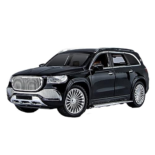 Modèle réduit de voiture Maybach GLS600 alliage 1:24 véhicule miniature de collection noir
