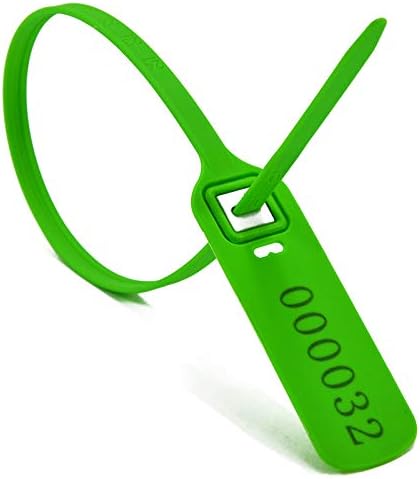 Sellos de plástico resistente para camiones y remolques, etiquetas de seguridad numeradas, lazos de seguridad, cerraduras de almohadilla apretadas,