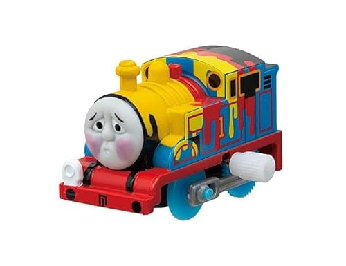 【ペンキをかぶったトーマス（ゼンマイ車）】カプセルプラレール きかんしゃトーマス トーマスがマジックで大変身!?編