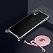 Funda con Cuerda para Apple iPhone XR, Carcasa Transparente TPU Suave Silicona...