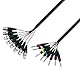 Adam Hall Cables 3 STAR L8 MV 0500 - Studio Loom Kabel, 8x 3-Pol XLR male auf 8x 6,3 mm Klinkenstecker stereo, schwarz, 5m