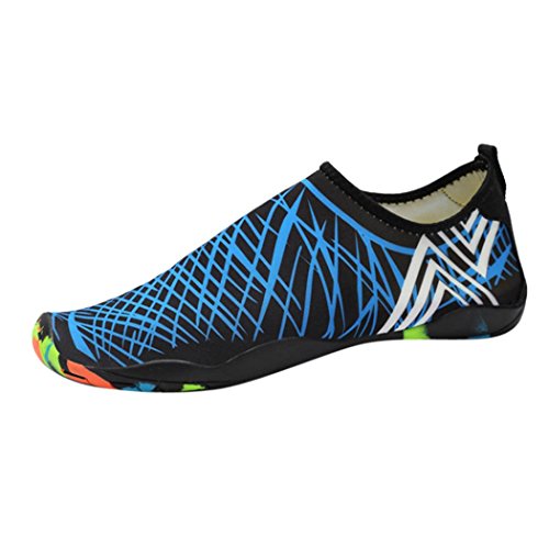 Chanclas Hombres Xinantime Hombres Mujeres Yoga Calcetines Deportivos de Surf al Aire Libre Diving Swim Beach Snorkeling Socks (44, Azúl)