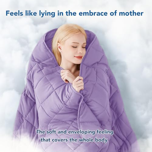 Topcee Weighted Blanket for Adults (25 lbs, 60" x 80") Queen Size Soft Cooling Heavy Blanket Sleeping, Apply to 240-260 lbs Body, Thick Breathable Blanket with Glass Bead, Easy Care