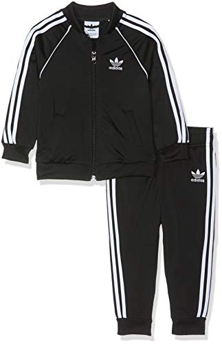 adidas Superstar Suit Chándal, Unisex bebé, Negro/Blanco, 86 (12/18 Meses)