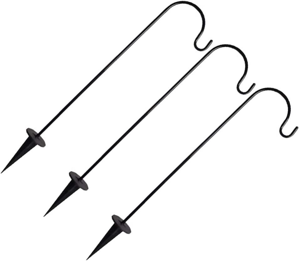 6pcs Ground Hooks for Outdoor Multi-Purpose Use Lawn Hangers for Lanterns Streetlamps and Flower Pots Metal Garden Hooks for Easy Installation and Performance