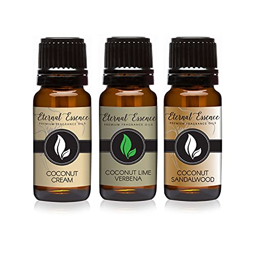 Image of Trio (3) - Cream, Lime Verbena & Sandalwood - Premium Coconut Fragrance Oil - 10ML