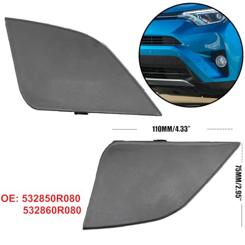 Oemassive 5328542930 Fit For Toyota Rav4 Ax40 2016-2018 Front Left & Right Bumper Tow Hook Eye Cover Cap Replace Part Number 532850R080 thumb #5