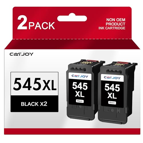 CATJOY PG-545XL Ink Cartridge Black,Printer Ink 545XL Replacement for Canon 545 Black Ink Cartridges,PG 545 Ink Cartridge XL for Pixma TS3350 TS3355 TS3300 TS3150 MG3050 MG2550s TR4550 TR4500