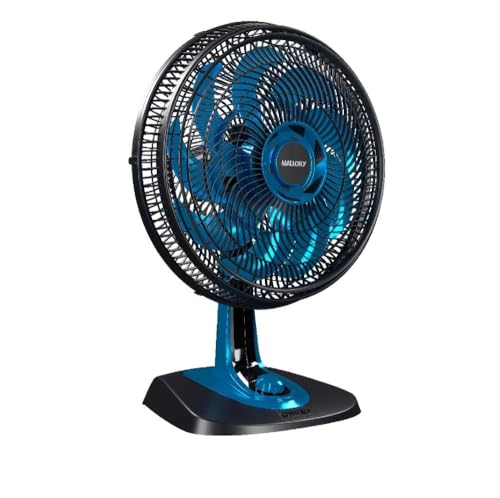 Ventilador de Mesa Mallory Neo Air 15 140W, Silencioso, Hélice de 15 pás, Grade Especial em Sistema TS, Máxima Vazão e Mínimo Ruído - PR – AZ -127V