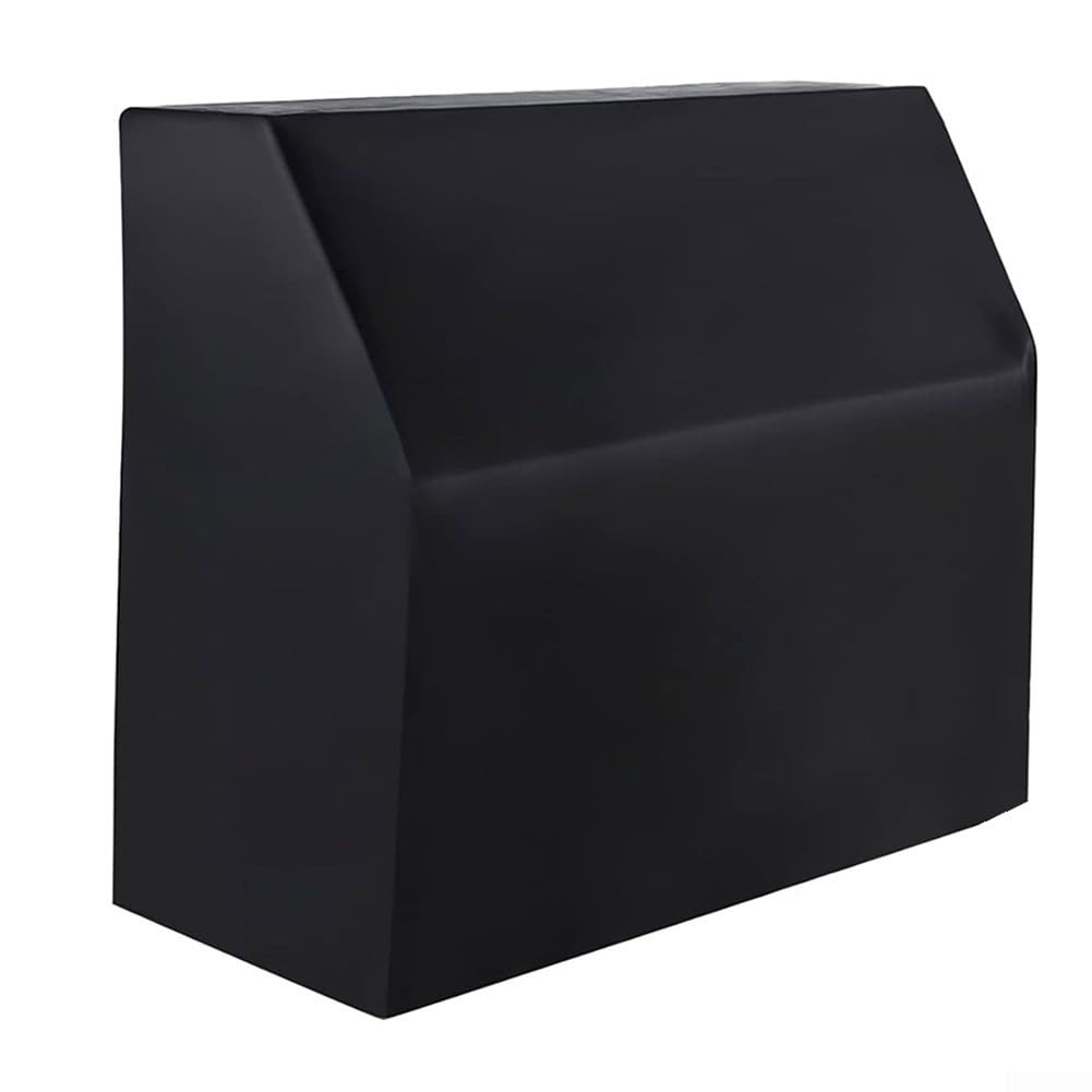 Copertura per pianoforte verticale Oxford 420D con rivestimento argento, 153 x 35 x 110 cm, custodia protettiva antipolvere completa per uso interno ed esterno, custodia nera inclusa