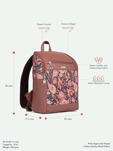Image of ZOUK Amalia Daypack |Padded Tablet Compartment | Adjustable Straps | Water-Resistant | Men and Women | Daily Use | Lightweight |Smart & Compact |Comfortable & Stylish