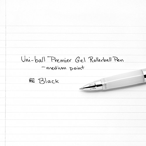 Uni-Ball 207 Premier Retráctil Gel Rollerball 0.7mm Negro 6 Pack miniatura 6