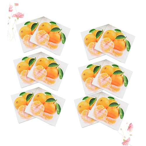 COHEALI 40 Pçs Guardanapos Coloridos Festa Guardanapo De Papel Toalha De Impressão Friut Guardanapo