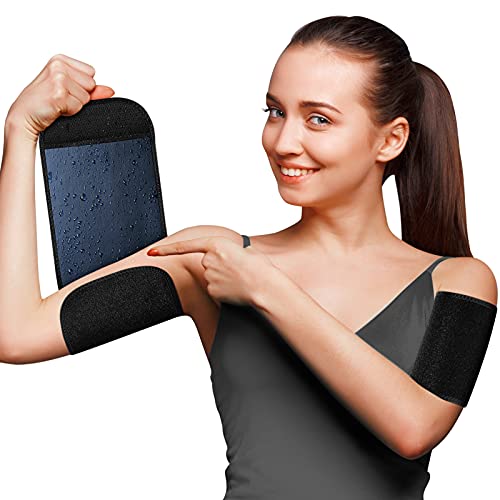 Arm Trimmers Womens Sauna Sweat Bands For Workout Compression Sleeves For Arms Women Sweet Bands Sweat Trimmers Blue