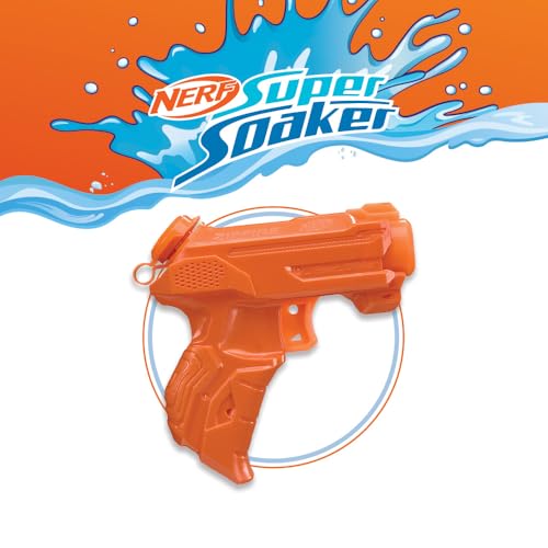 Image of Nerf Super Soaker ZipFire Water Blaster - Orange | 97ml Water Tank | Water Blast Range - 20 feet| Pichkari for Outdoor Water Games | Branded Toy Pichkari for Holi Festival | for Kids 6+